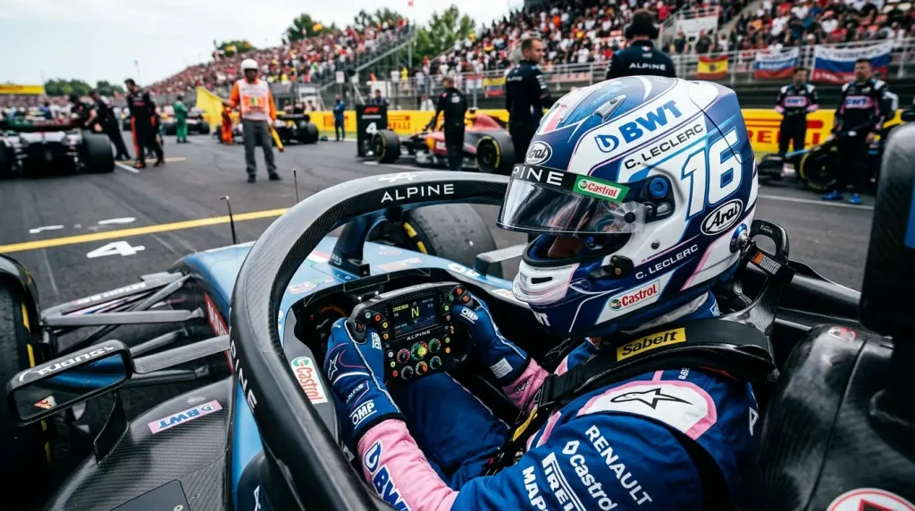 Formule 1 quoteringen en decimale odds met berekening van impliciete waarschijnlijkheid op een scherm